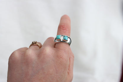 Turquoise Dome Ring (size 8)