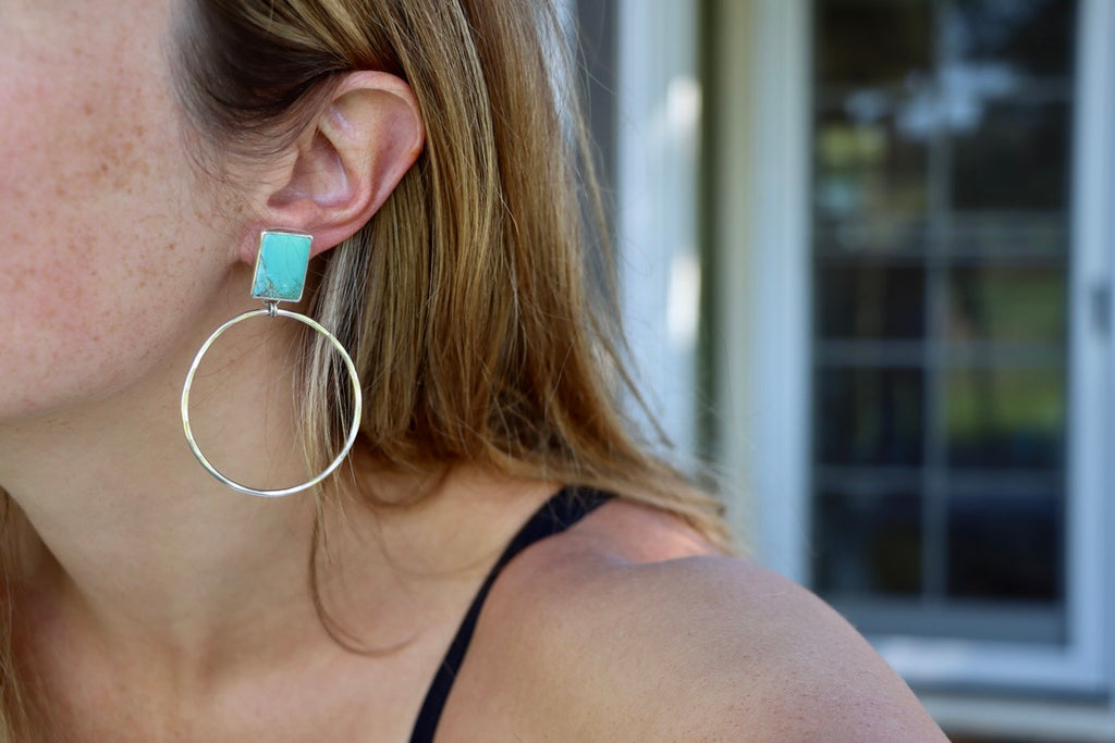 Turquoise Hoops (Royston)