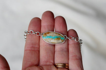 Turquoise Choker Necklace (Royston Ribbon)