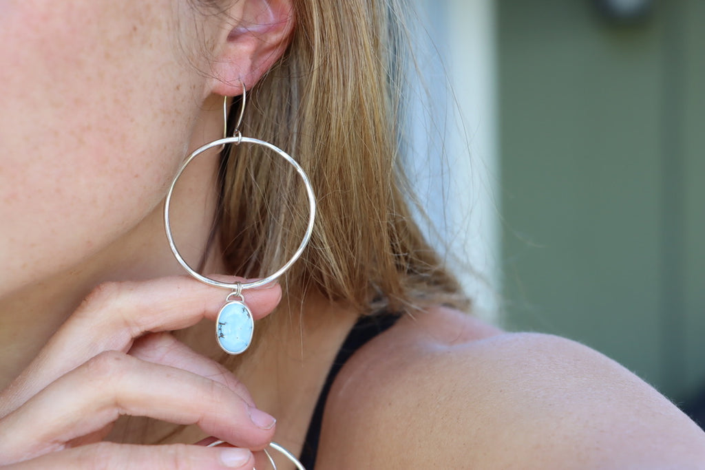 Turquoise Hoops (Golden Hill)