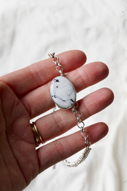 Turquoise Choker Necklace (White Buffalo)