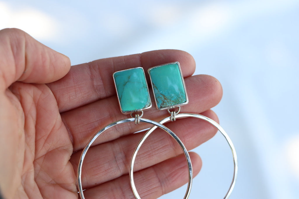 Turquoise Hoops (Royston)
