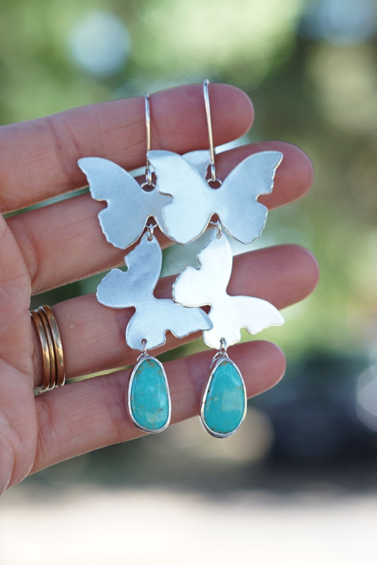 Butterfly Drop Earrings
