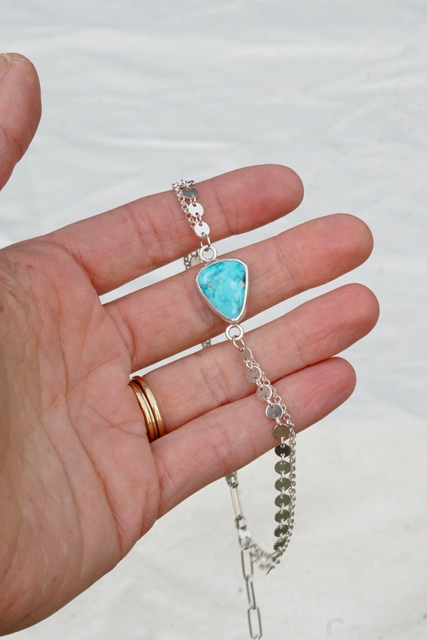 Boho Turquoise Anklet (Blue Bird)