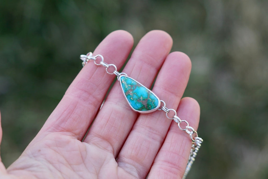 Turquoise Choker Necklace (Sonoran Mountain)