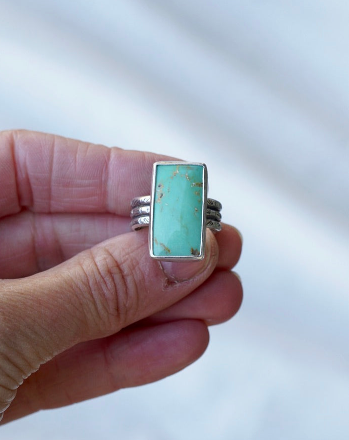 Tyrone Turquoise Ring (Size 7.25)