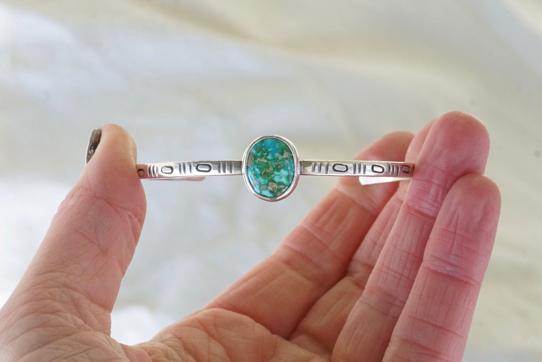 Stamped Cuff (Sonoran Mountain)