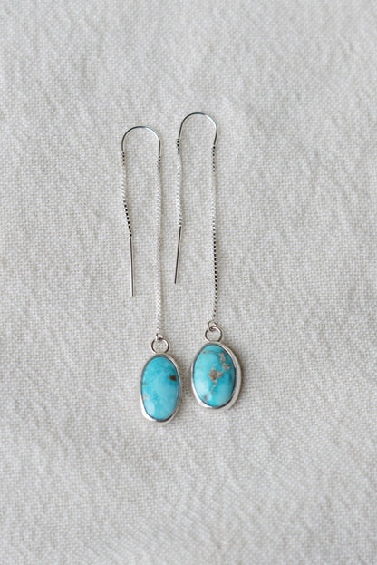 Turquoise Threader Earring (Blue Bird)