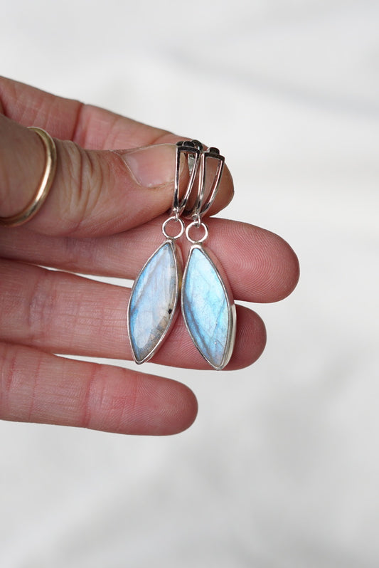 Dainty Lever-Backs (Labradorite)