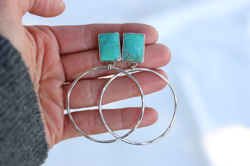 Turquoise Hoops (Royston)