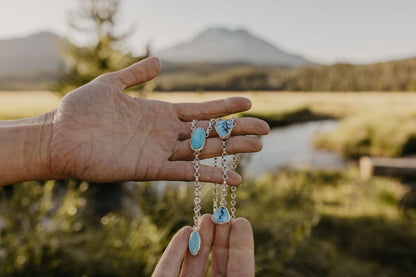 Lariat Necklace (Blue Bird)