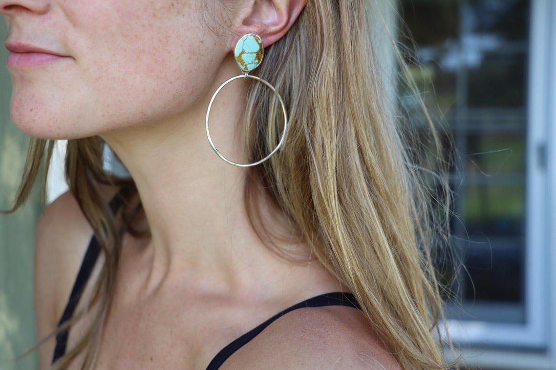 Turquoise Hoops (Royston)