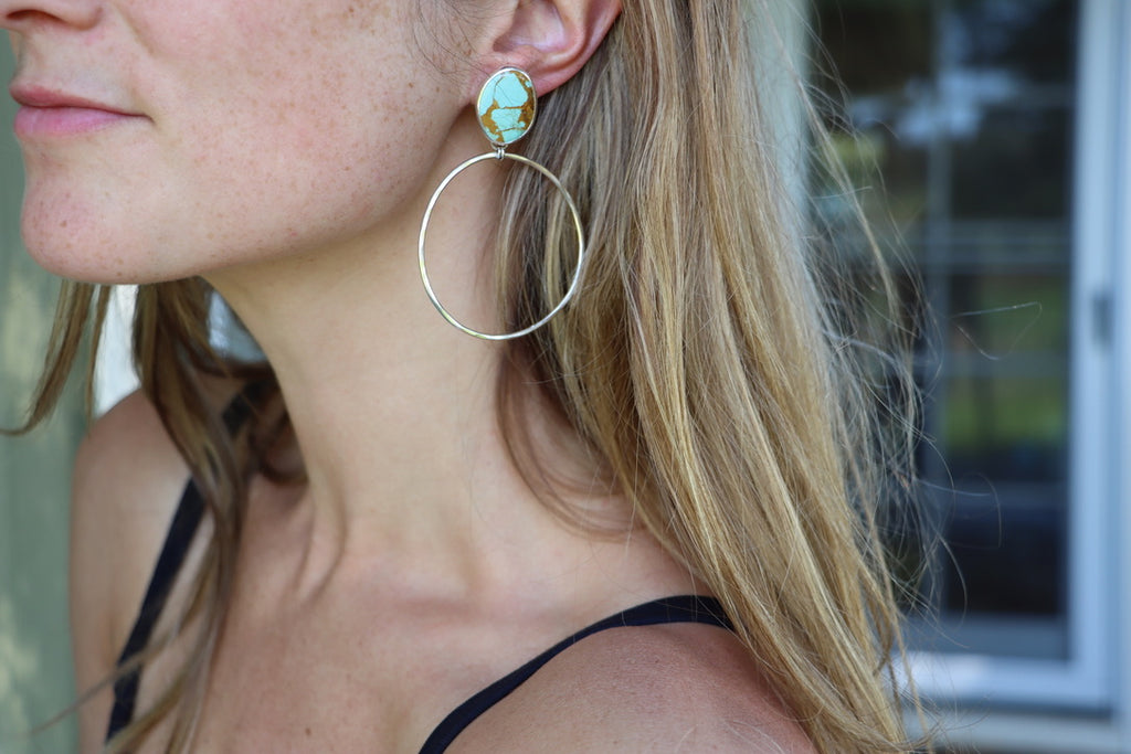Turquoise Hoops (Royston)