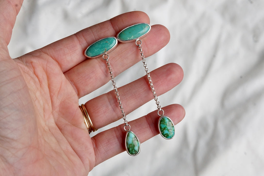 Serene Turquoise Drops (sonoran gold)