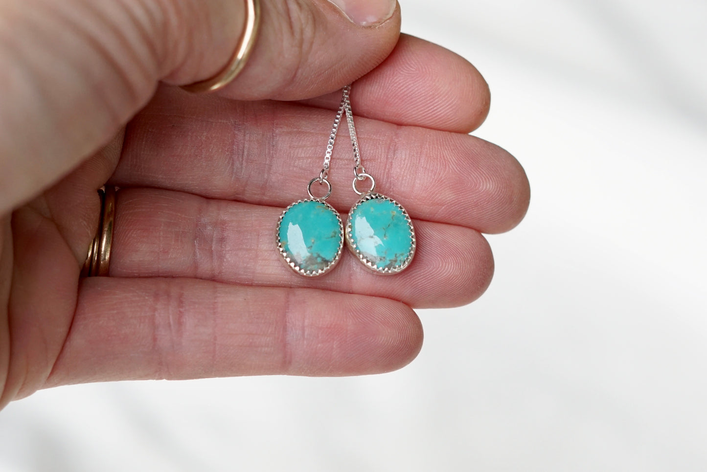 Turquoise Threader Earring (Royston)