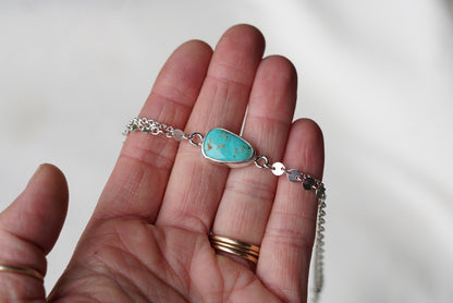 Boho Turquoise Anklet (Palamino)
