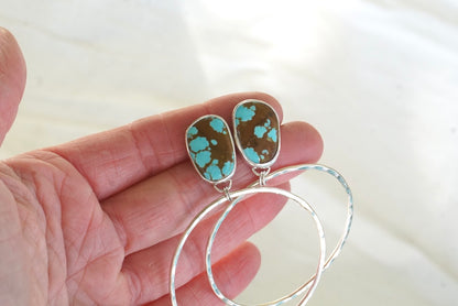 Hammered Organic Hoops (Royston)