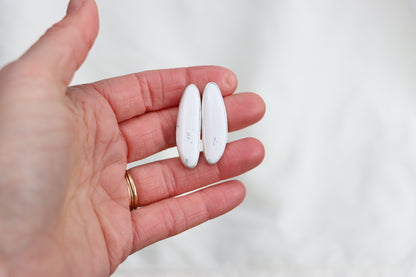 Stud Earrings (White Buffalo)
