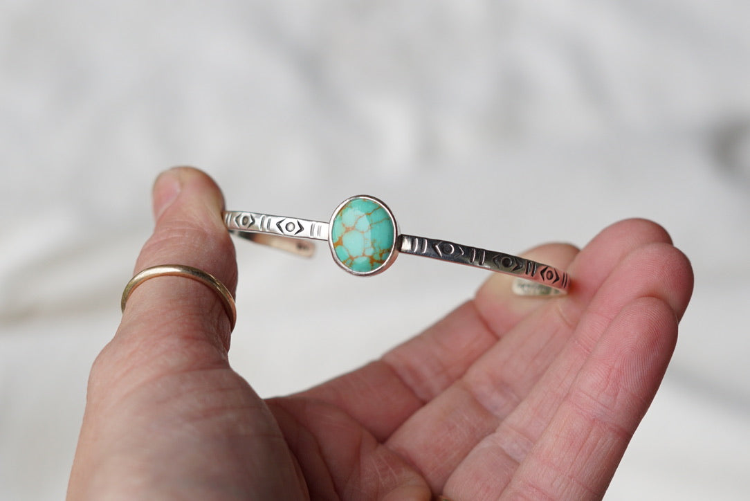 Stamped Cuff (Sonoran Gem)