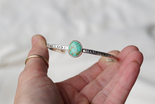Stamped Cuff (Sonoran Gem)