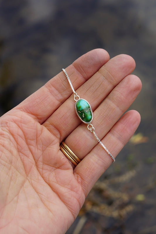 Box Chain Adjustable Bracelet (Sonoran Gold)