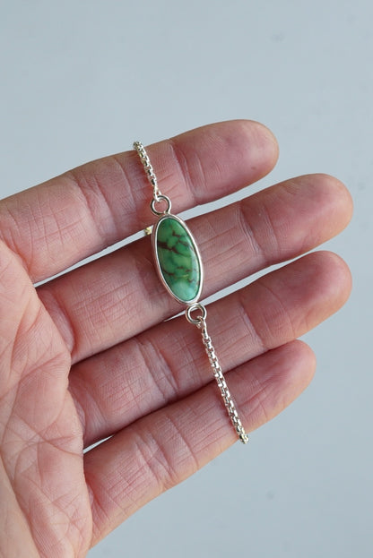 Box Chain Adjustable Bracelet (Verde Valley)