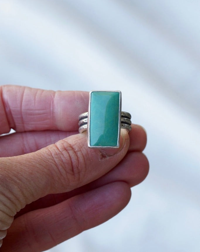 Tyrone Turquoise Ring (Size 7)