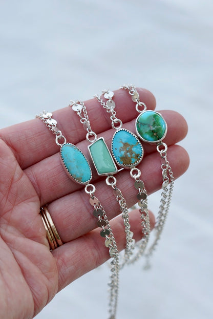 Boho Turquoise Anklet (Kingman)