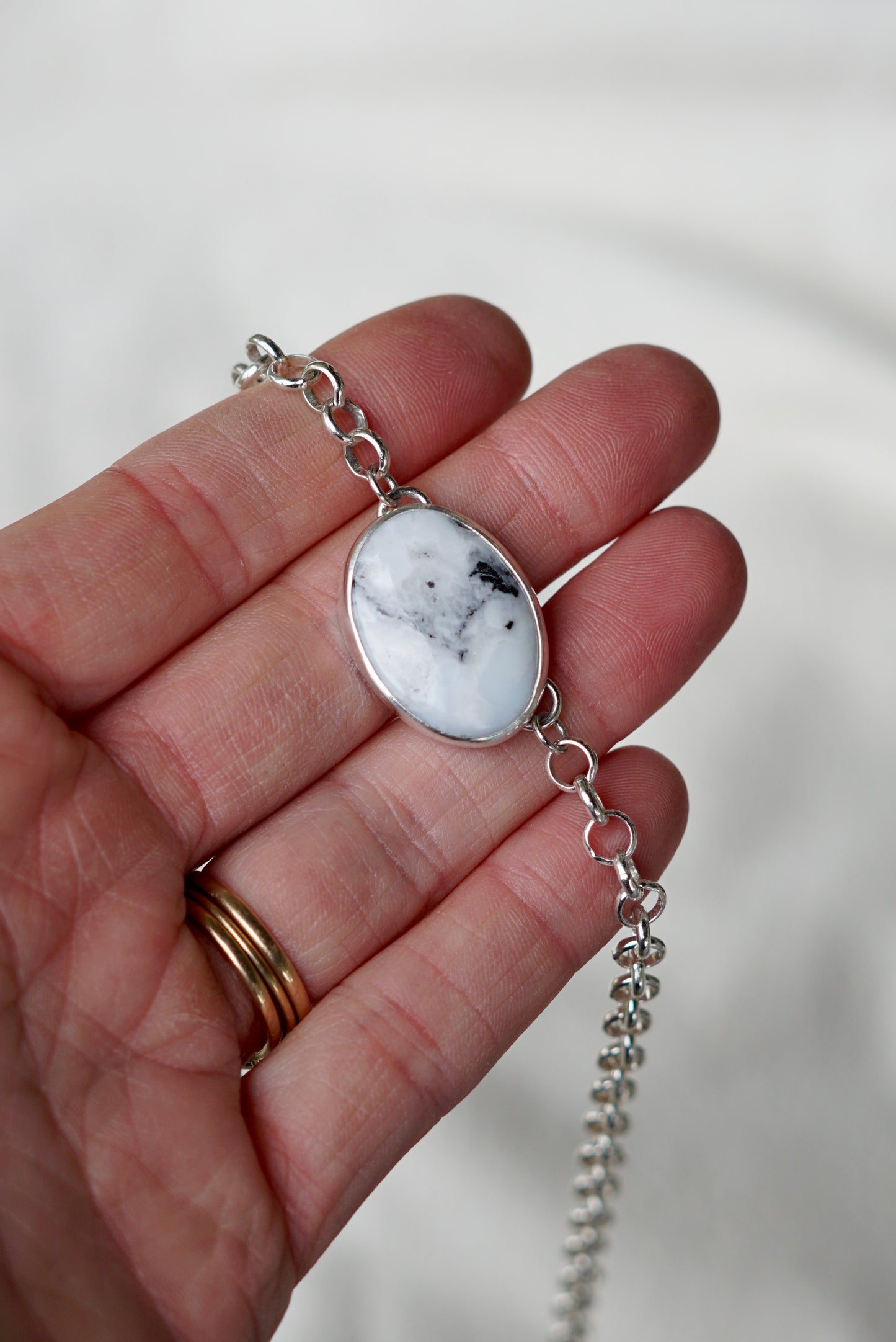 Turquoise Choker Necklace (White Buffalo)