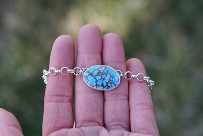 Turquoise Choker Necklace (Golden Hill)