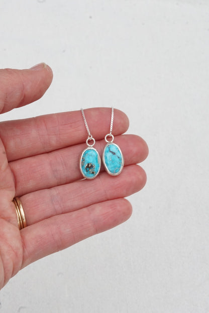 Turquoise Threader Earring (Blue Bird)