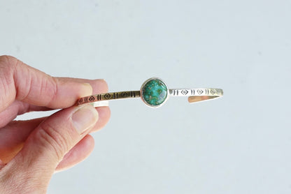 Stamped Cuff Bracelet (Sonoran Gold)
