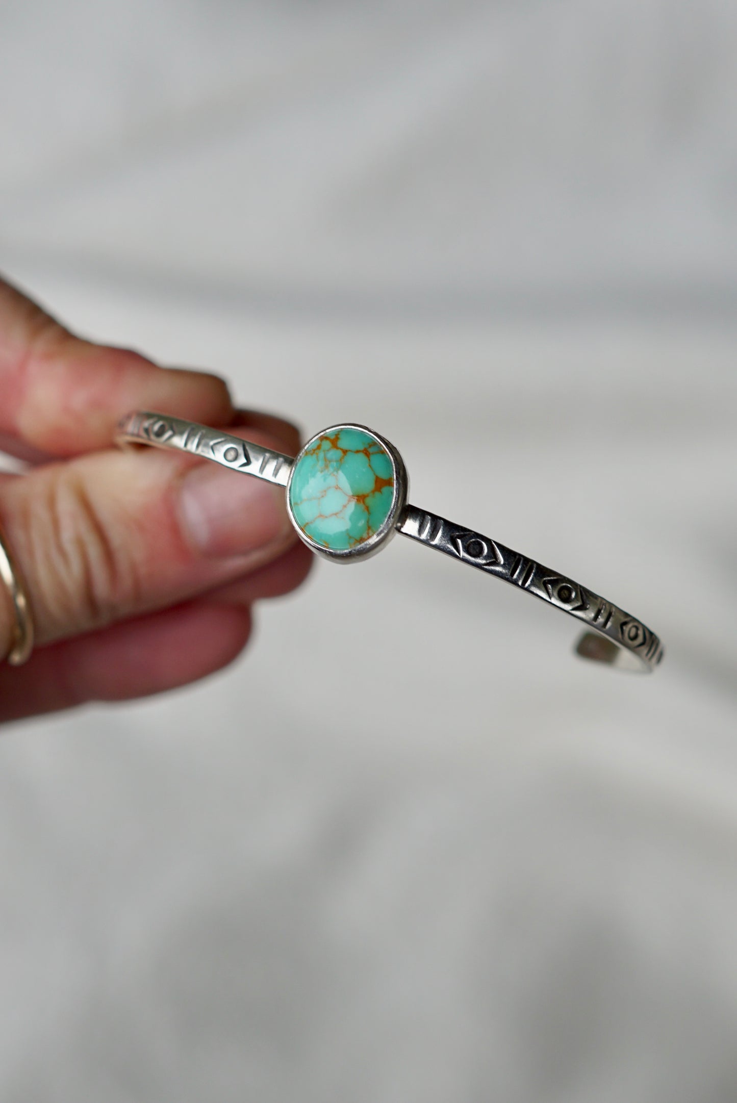 Stamped Cuff (Sonoran Gem)