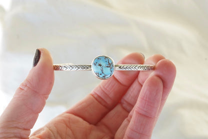 Stamped Cuff Bracelet (Golden Hill)