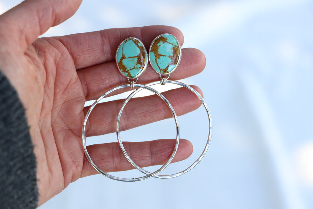 Turquoise Hoops (Royston)