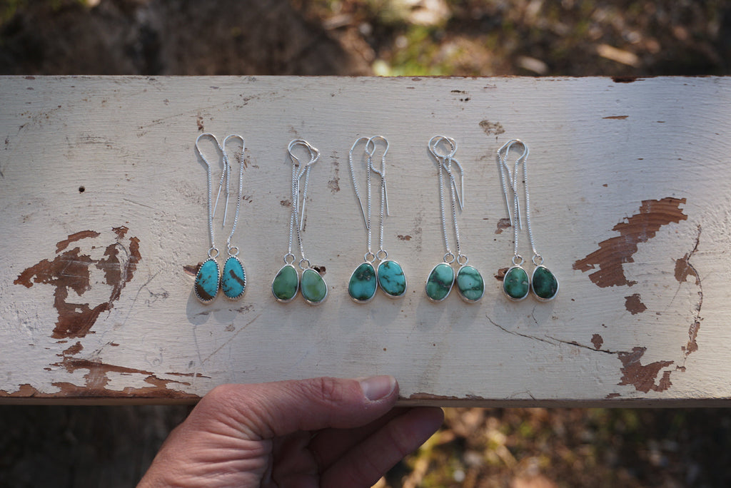 Turquoise Threader Earring (Sonoran Mountain)