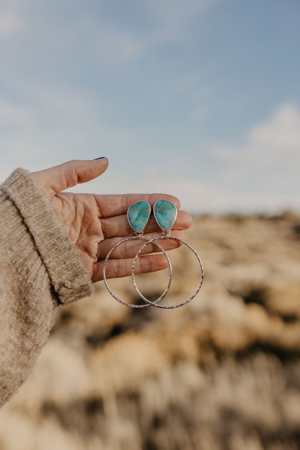 Turquoise Hoops (Royston)