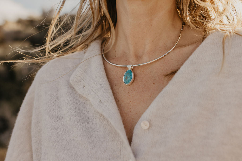 High Desert Collar Necklace (White Water)