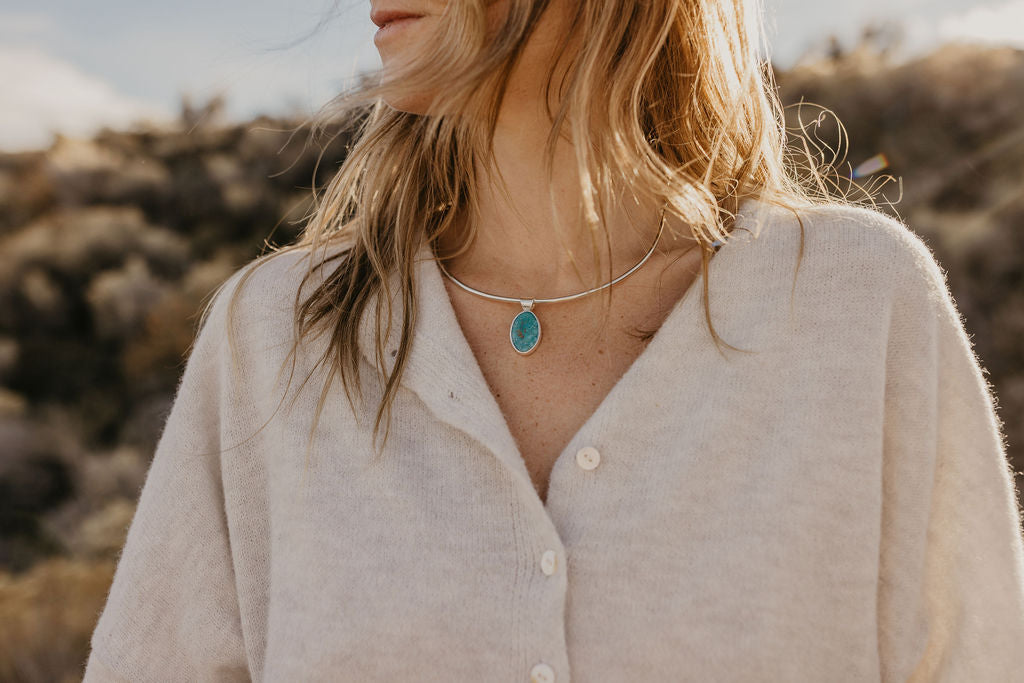 High Desert Collar Necklace (White Water)