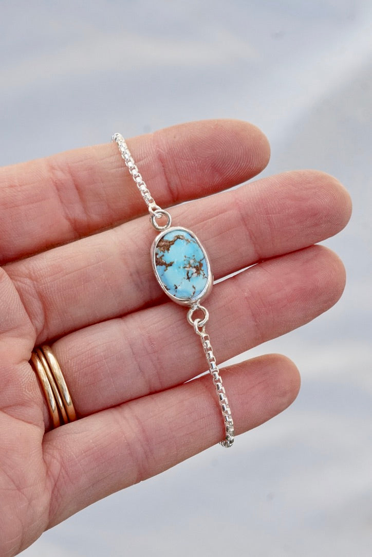 Box Chain Adjustable Bracelet (Golden Hill)