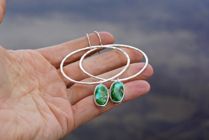 Hammered Organic Hoops (Sonoran Gold)