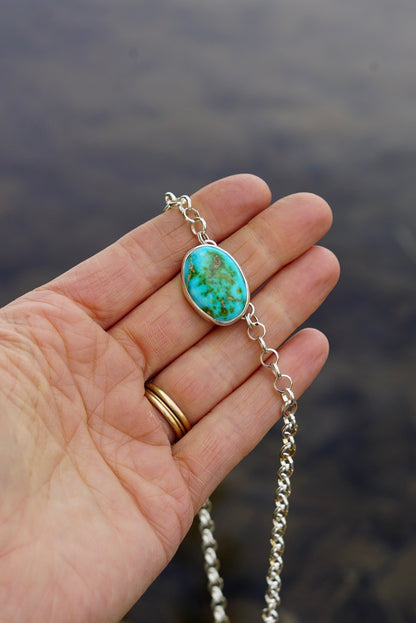 Turquoise Choker Necklace (Sonoran Mountain)