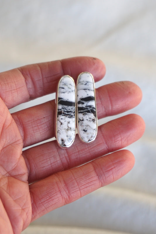 Stud Earrings (White Buffalo)
