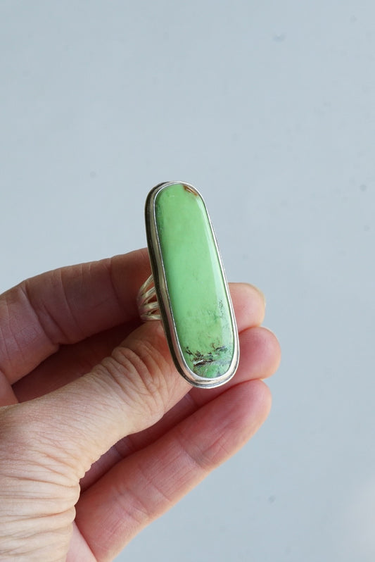 Gaspeite Ring (size 6.5)