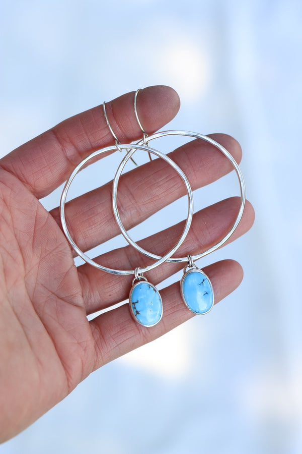 Turquoise Hoops (Golden Hill)