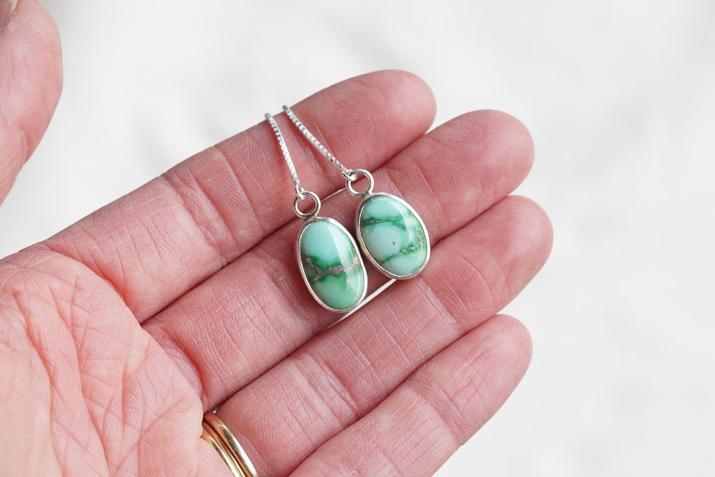 Turquoise Threader Earring (Emerald Valley)