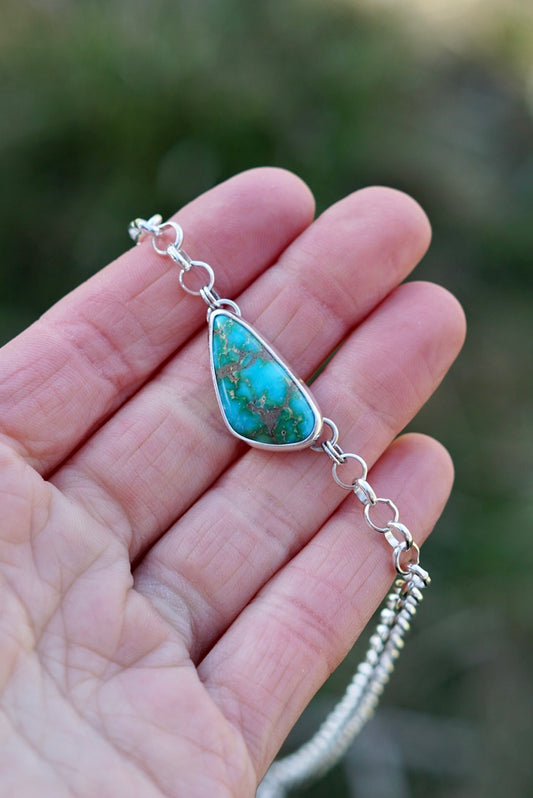 Turquoise Choker Necklace (Sonoran Mountain)