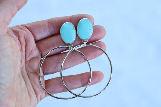 Turquoise Hoops (Royston)