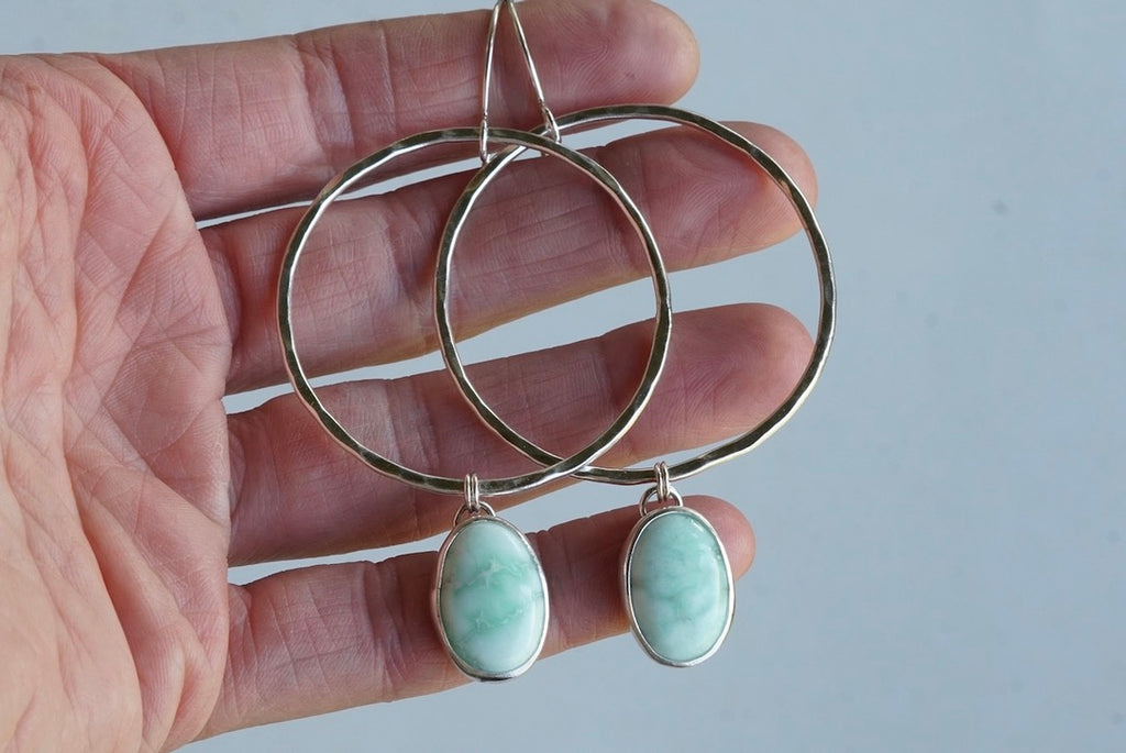 Turquoise Hoops (Palomino)