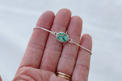 Box Chain Adjustable Bracelet (Verde Valley)